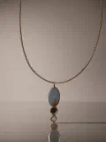 Vintage-Inspired Moss Agate & 14ct Gold Pendant