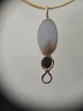 Vintage-Inspired Moss Agate & 14ct Gold Pendant