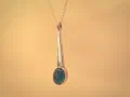 Green Onyx Bar Pendant