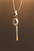 Ametrine & Gold ‘Keum-Boo’ Bar Necklace