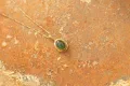 Gold & Green Onyx Oval Pendant