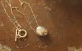 Beach Pebble Necklace with Swarovski Crystal