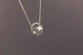 Moon(stone) and Star Beach Pebble Necklace