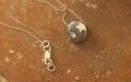 Moon(stone) and Star Beach Pebble Necklace