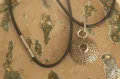 Silver Sea Urchin Necklace with Smoky Quartz