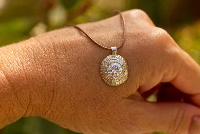 Silver Sea Urchin Necklace