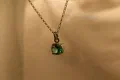 Antique Glass Facet Pendant
