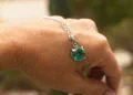 Antique Glass Facet Pendant