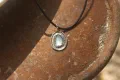 Swiss Blue Topaz & Textured Silver Pendant
