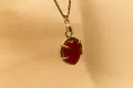 Reversible Carnelian Drop Pendant