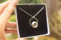 Moonstone ‘Picture Disc’ Statement Pendant