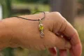 Peridot & Pink Tourmaline Drop Pendant