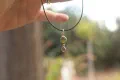 Peridot & Pink Tourmaline Drop Pendant