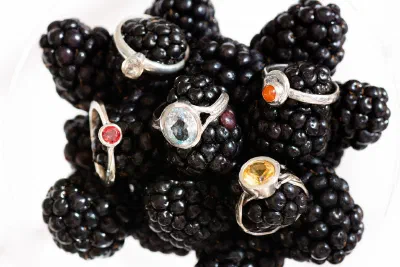 rings, silver, gemstones