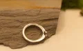 Floating Garnet Ring