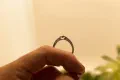 Floating Garnet Ring