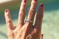 Funky Textured Plain Silver Band Ring