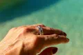 Funky Textured Plain Silver Band Ring