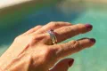 Coastal Relic Sapphire Ring