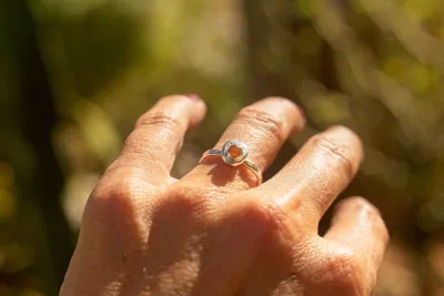 Sunset Cabochon Ring