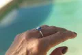 ring, silver, resin, pearl
