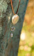 Baroque Pearl & Ruby Bloom Pendant