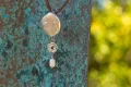 Baroque Pearl & Ruby Bloom Pendant