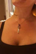 ametrine, necklace, amethyst