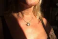 Fine Silver Flower & Opal Pendant