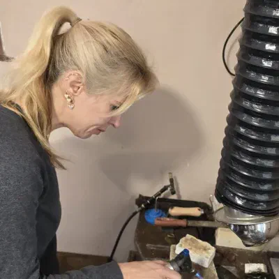 Soldering the ring