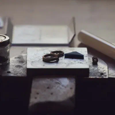 metal clay rings